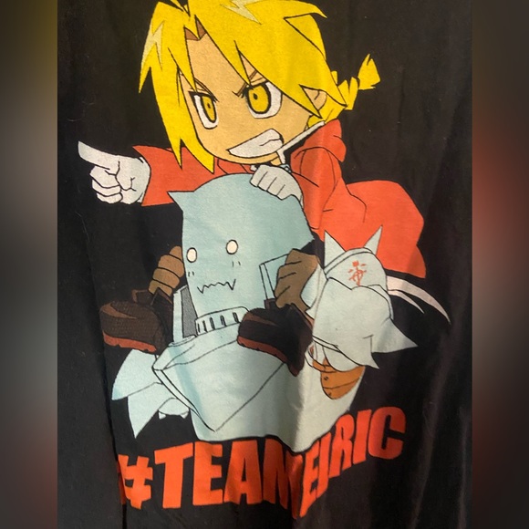 Full Metal Alchemist blsck short sleeve graphic print crew neck tShirt small - Picture 6 of 6